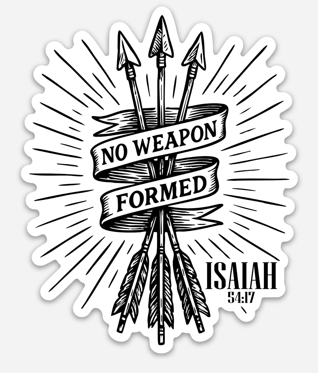 No Weapon Formed Decal